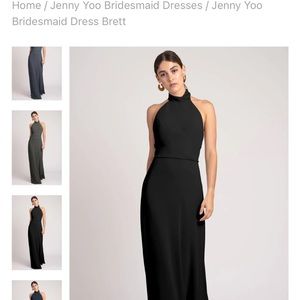 Jenny yoo size 6 black bridesmaids dress! Worn once